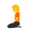 Person Kneeling emoji on Emojione